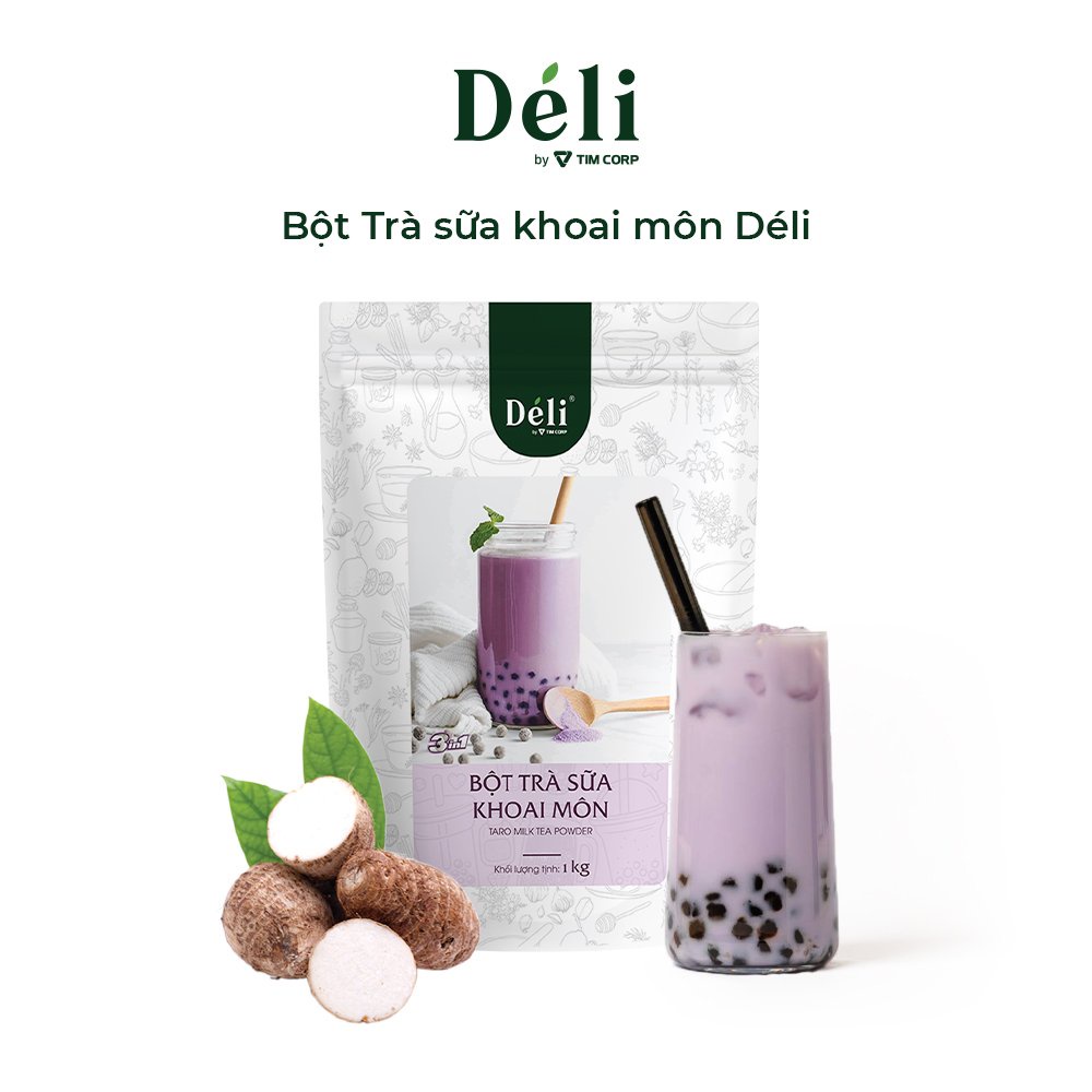 Trà sữa khoai môn 3in1 [HOT TREND - Bột trà sữa uống liền pha 25 LY ] TÚI 1KG, HSD: 18 tháng.