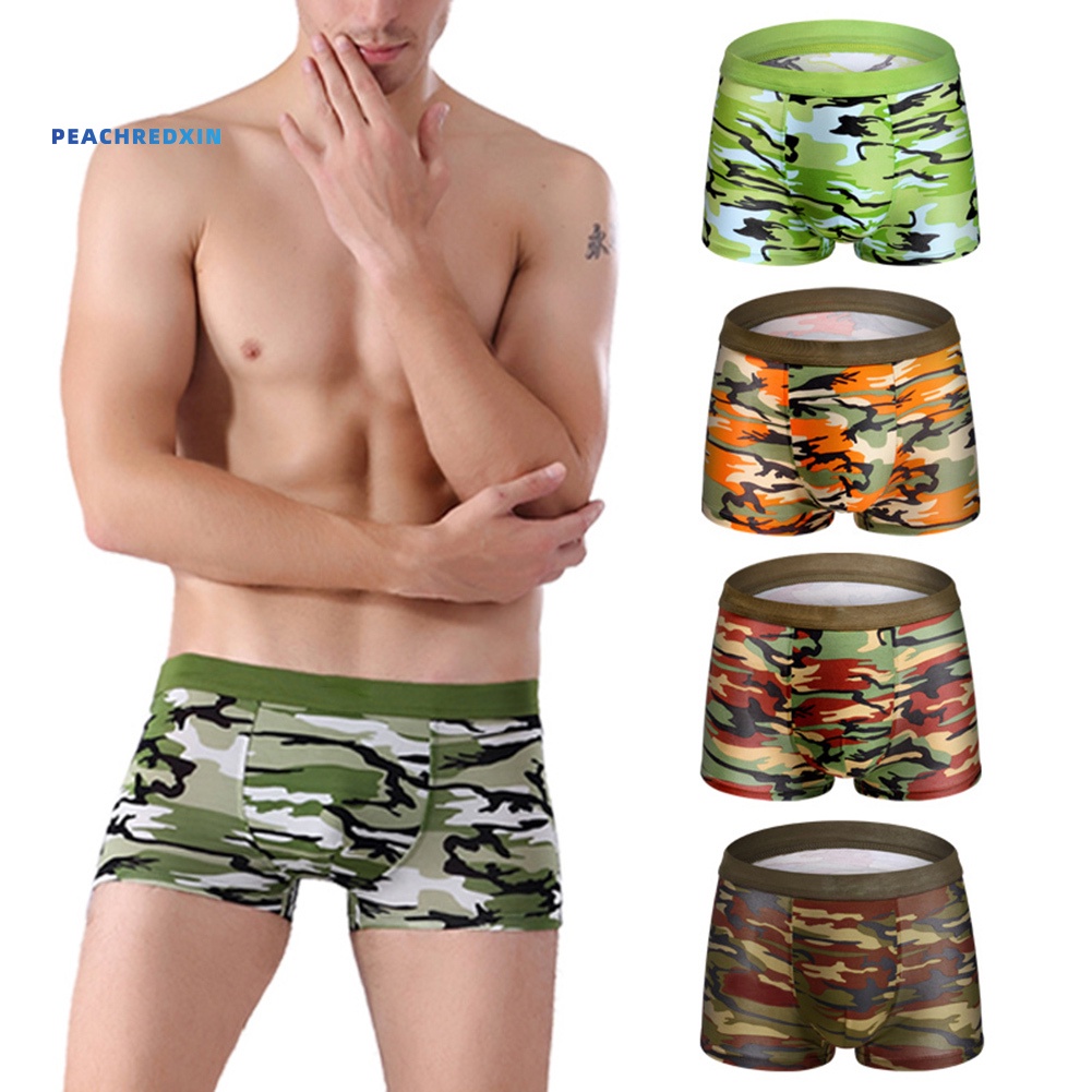 Set 4 quần lót boxer họa tiết rằn ri thời trang cho nam