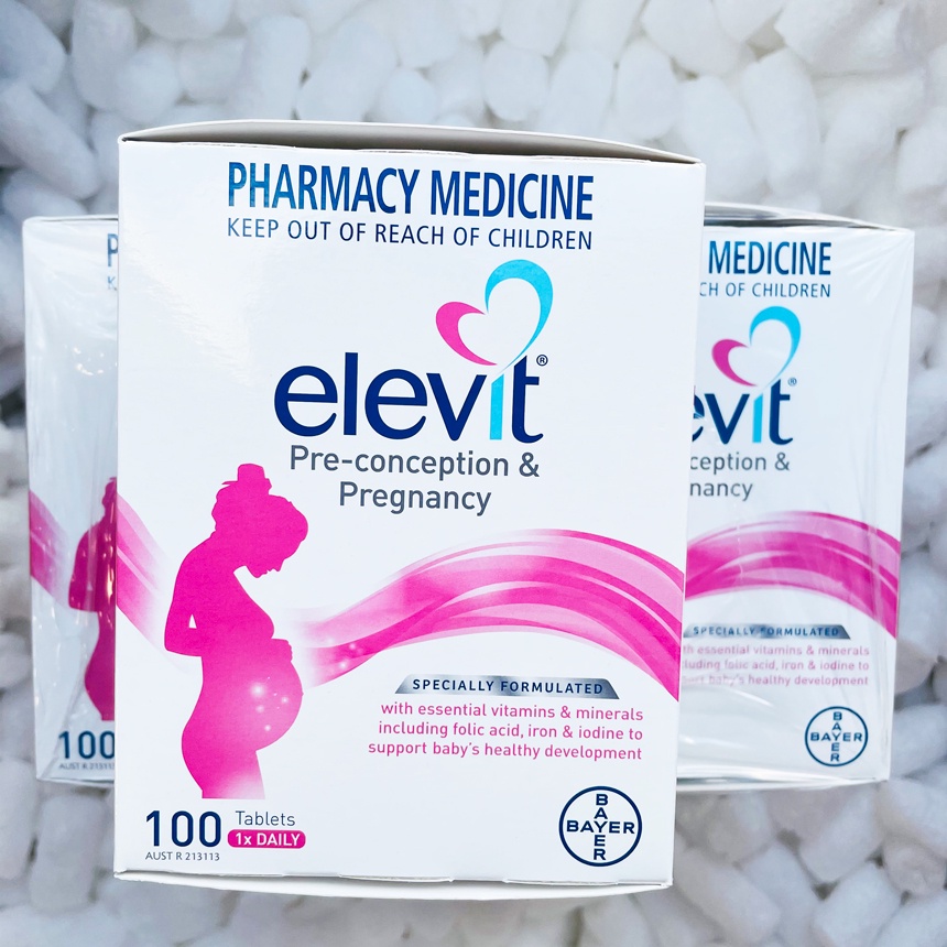 Vitamin cho bà bầu Elevit chính hãng Bayer Úc 100 viên