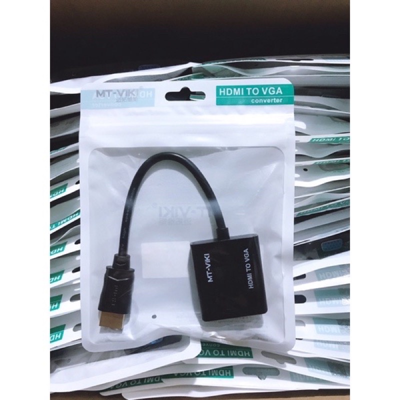 Cáp chuyển đổi VIKI  chính hãng từ HDMI sang VGA 1080P cho máy chiếu, laptop, PC chuyên dụng, hàng xịn xò.