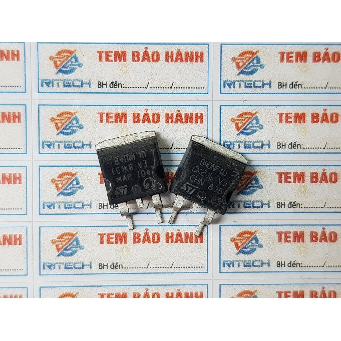 [Combo 5 con] B40NF10, STB40NF10 Mosfet kênh N 50A 100V