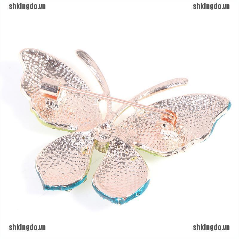 Trâm Cài Áo Hình Bướm Đính Đá Sang Trọng 1 Cái