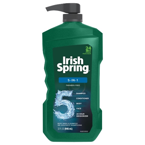 Sữa tắm gội nam Irish Spring Original | 5in1 - (hàng Mỹ) 946ml
