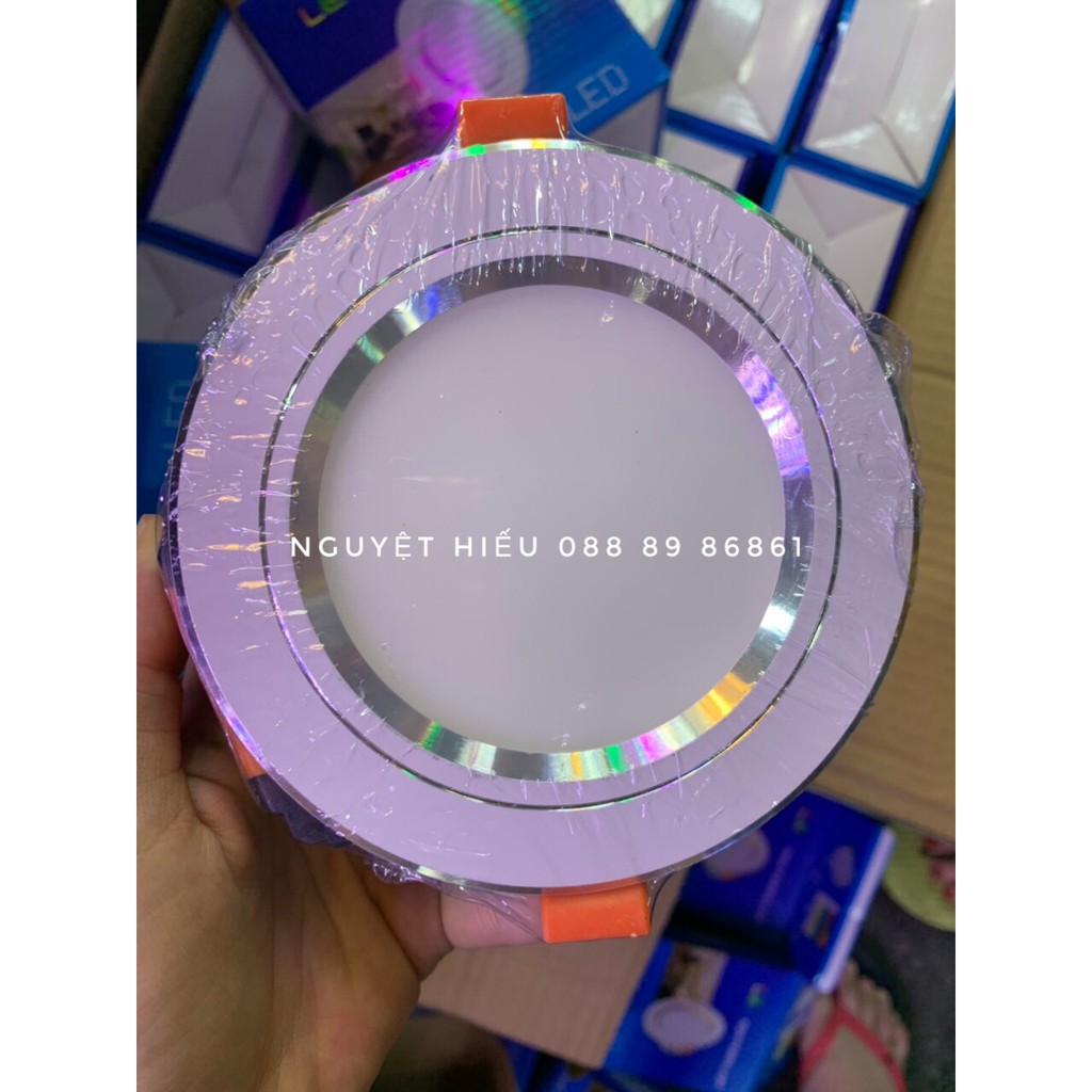 - Đèn led âm trần 3 màu có đế tản nhiệt