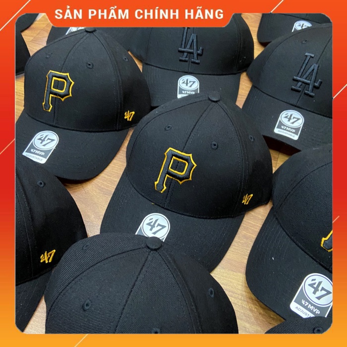 Mũ Nón 47brand x MLB Logo P Form Cứng Xuất Xịn Kèm Hình Thật