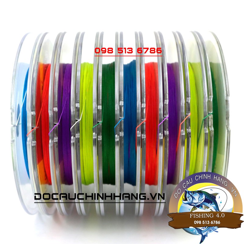 dây dù câu cá X8 Lure sợi PE mượt mịn đủ size
