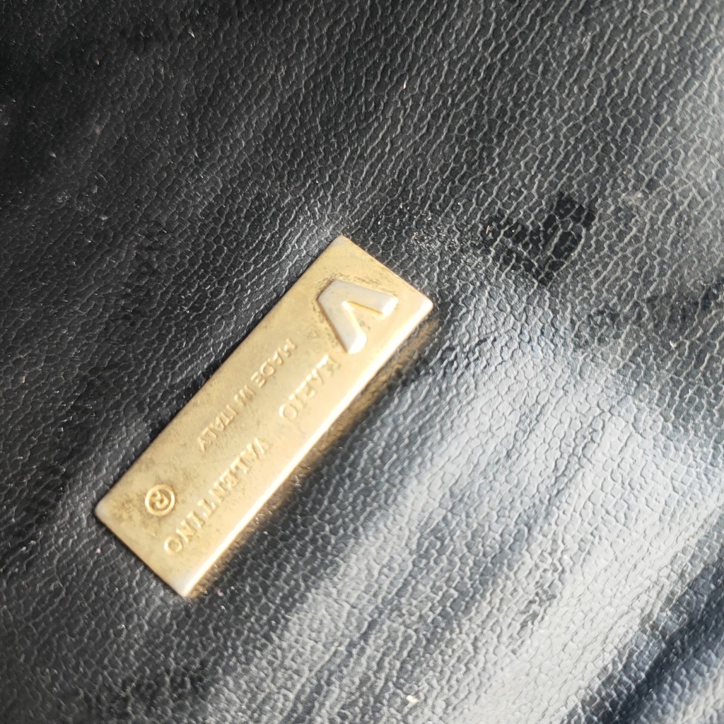 Ví bóp clutch cầm tay Da thật hiệu Mario Valentino Italy second-hand Đồ Si Bon- VD040