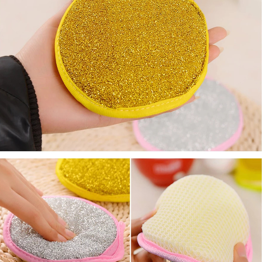 Miếng Bọt Biển Rửa Chén Hình Tròn Tiện Dụng