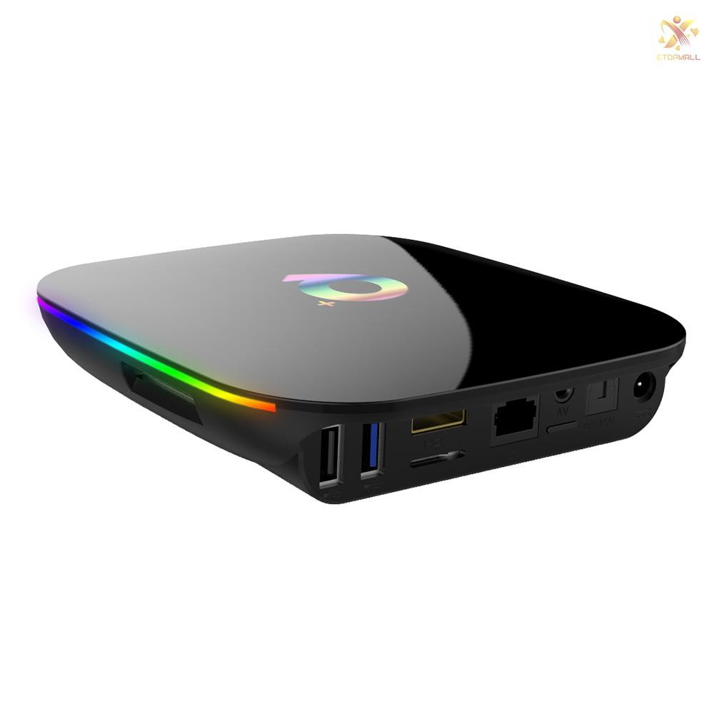 Bộ Tv Box Thông Minh Android 9.0 Allwinner H6 4gb / 64gb 6k H.265 Media Player Usb3.0 2.4g Wifi