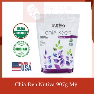 HẠT CHIA ĐEN NUTIVA MỸ ORGANIC 907g