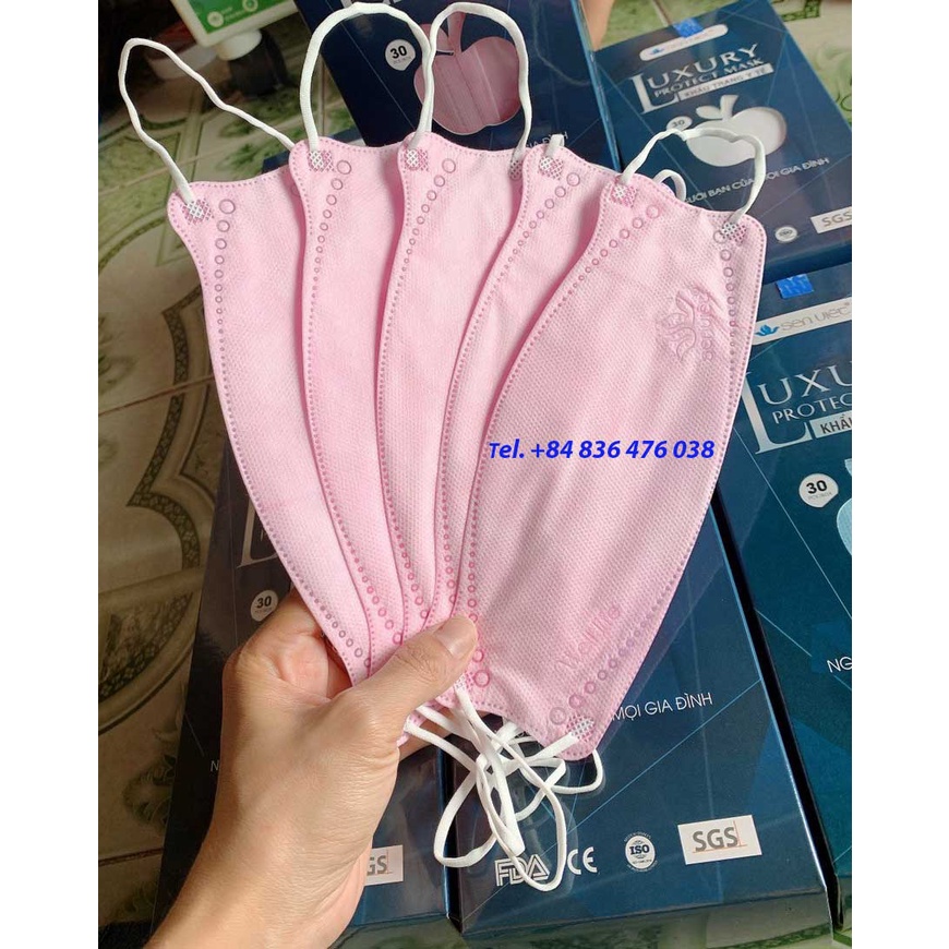 Khẩu trang y tế kháng khuẩn 4D Sen Việt - LUXURY PROTECT MASK SEN VIET