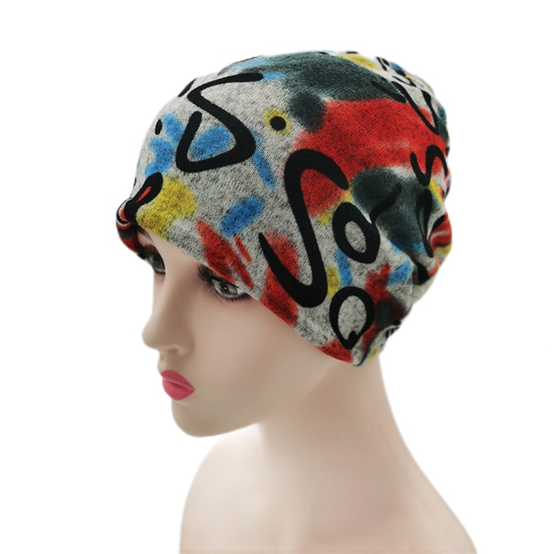 Mũ Trùm Đầu Kiêm Khăn Choàng Cổ Bằng Polyester In Họa Tiết Hoa Phong Cách Vintage Dành Cho Nữ