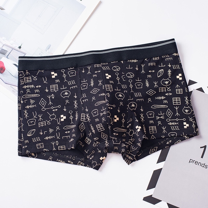 Quần sịp bé trai size lớn combo 4 quan lot nam size đại quần lót trẻ em boxer từ 36-90kg NX39
