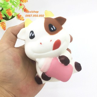 SquiShy bò ôm bình sữa | Squishyvui