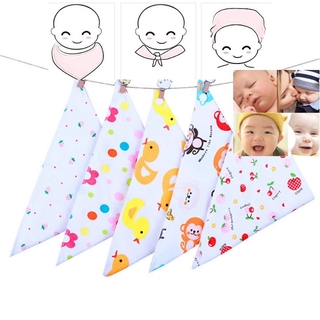 Khăn yếm tam giác hai lớp bông chống thấm nước cho trẻ