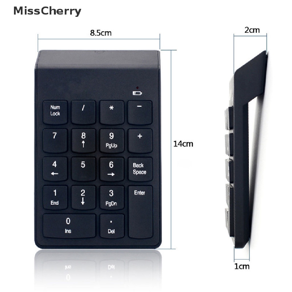 Bàn PhíM Mini Không Dây 2.4g, ĐầU CắM USB 18 PhíM Cho Laptop