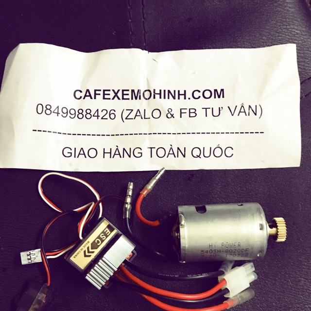 Combo esc 320a và motor brush cho xe hoặc tàu chạy 40-55km/h