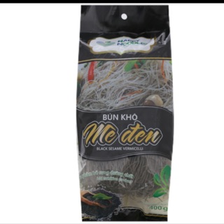 Bún khô mè đen Happy Noodles 400g