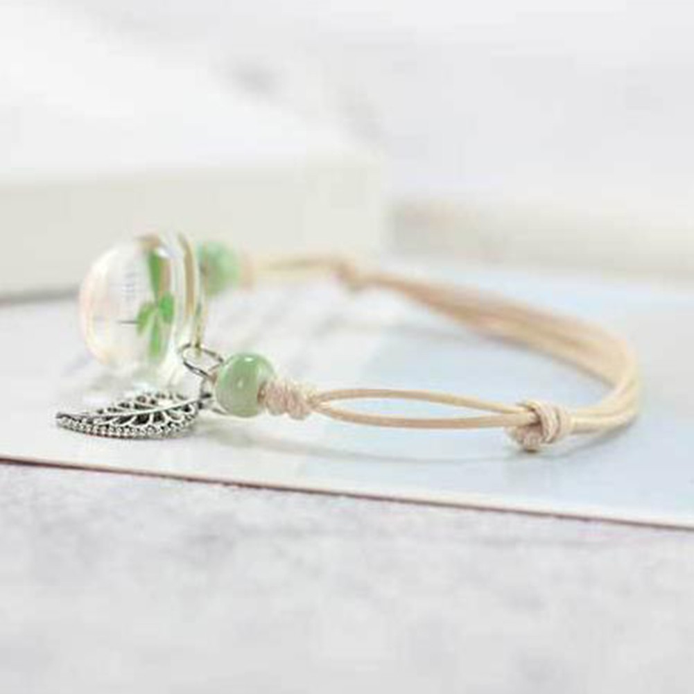 Vòng tay dây đan họa tiết đá tinh xảo cho nữ | BigBuy360 - bigbuy360.vn