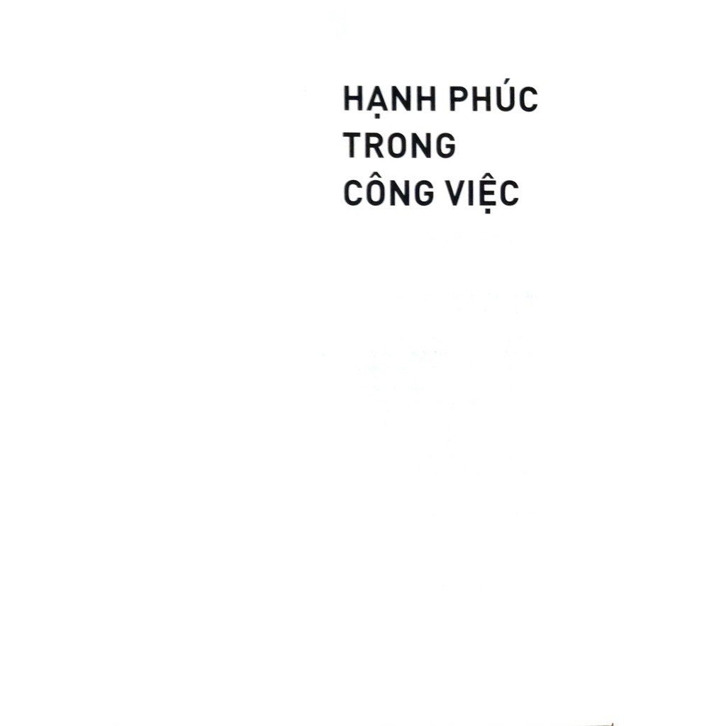 Sách - Hạnh Phúc Trong Công Việc