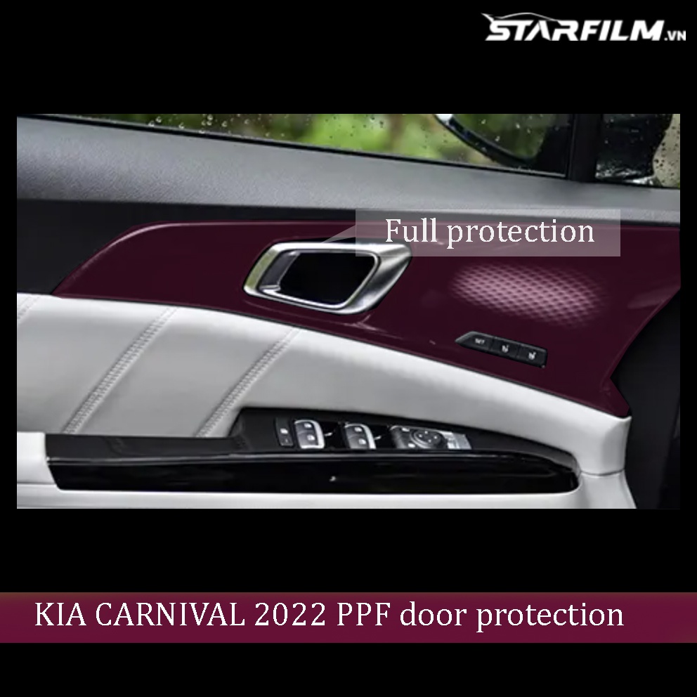 KIA Carnival 2022 PPF TPU bộ bảo vệ cạnh cửa STARFILM