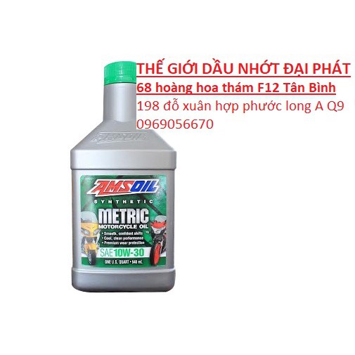 amsoil metric 10w30 nhập khẩu 100% từ mỹ