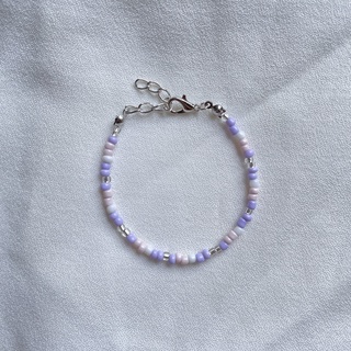 Vòng tay handmade mix tím pastel
