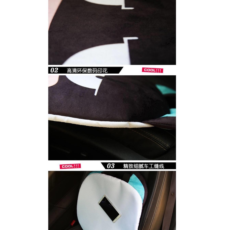 Đệm Lót Ghế Bốn Mùa Riêng Lẻ In Hình Hoạt Hình Dễ Thương Thông Dụng Cho Xe Hơi