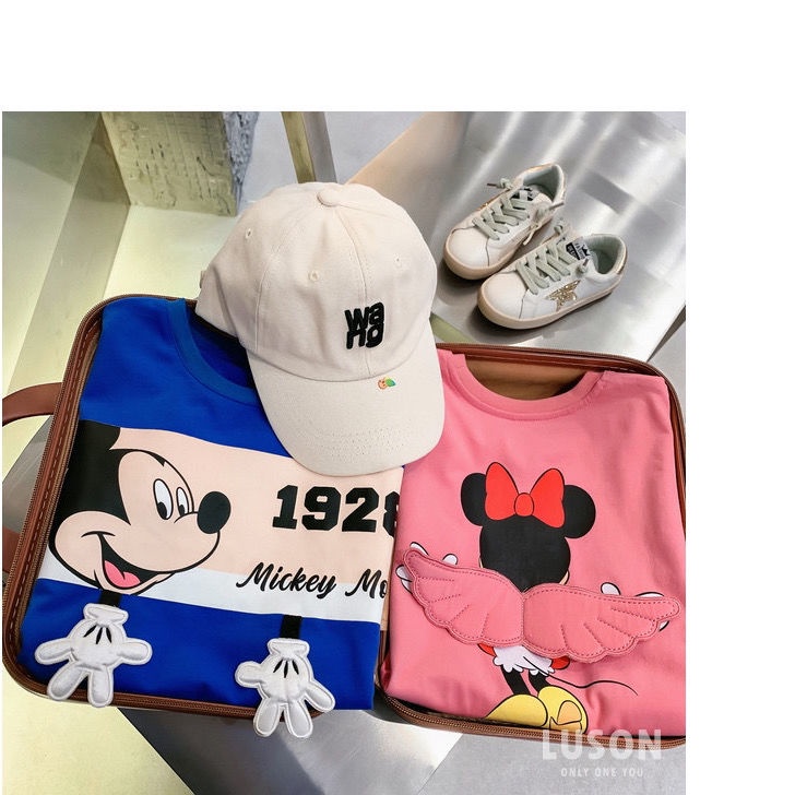 Hàng Mới Về Áo Thun Cotton Tay Ngắn In Họa Tiết Hoạt Hình Thoáng Khí Thoải Mái Thời Trang Xuân Hè Cho Bé