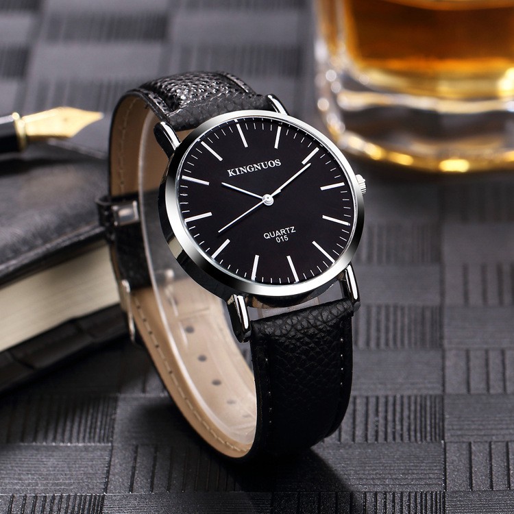 Đồng hồ nam KINGNUOS K015 dây da cao cấp + (tặng vòng tay phong thủy) | BigBuy360 - bigbuy360.vn