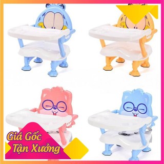 Ghế ăn dặm cho bé 3 nấc gấp gọn có đai an toàn