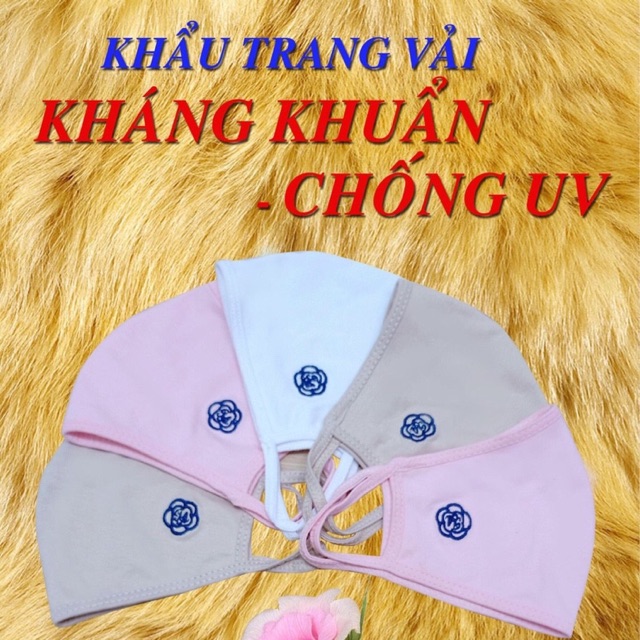 Combo 10 khẩu trang vải kháng khuẩn