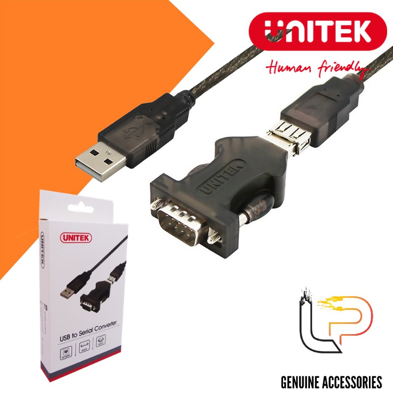 Cáp USB nối dài kèm đầu chuyển RS 232 Unitek Y-109