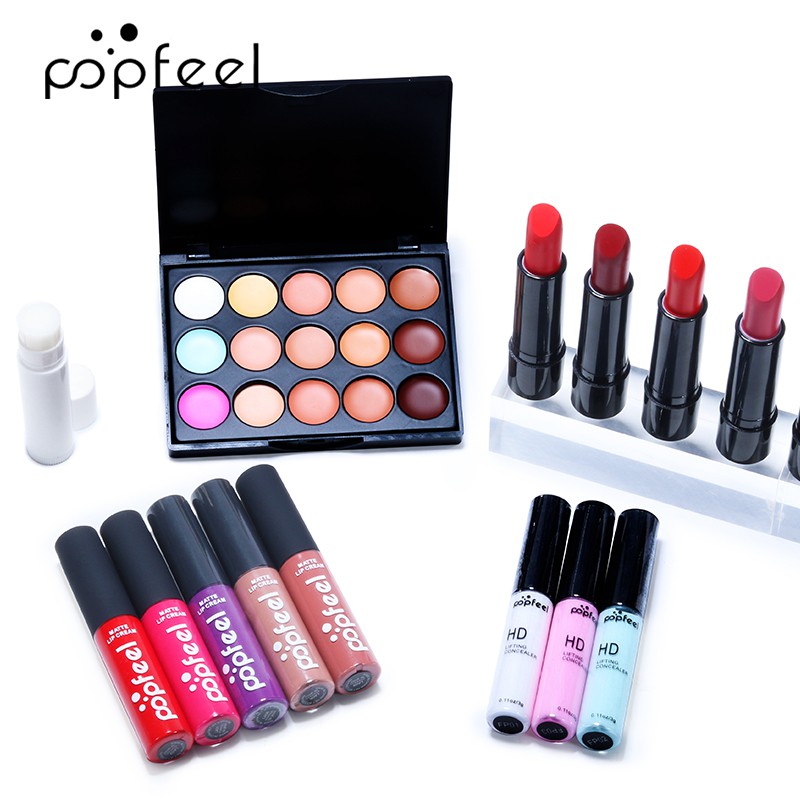 (Hàng Mới Về) Bộ Mỹ Phẩm Trang Điểm Môi Popfeel 001 | BigBuy360 - bigbuy360.vn