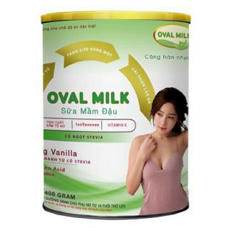 Thanh lý sữa mầm đậu oval milk lon 400g
