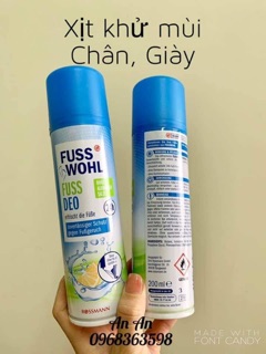 Xịt khử mùi hôi chân giày