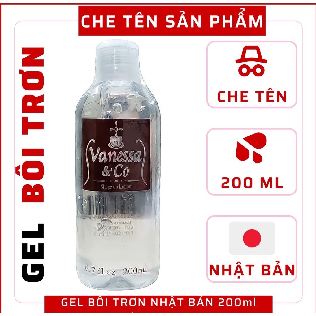 ( Che Tên Sản Phẩm ) Gel Bôi Trơn Vanessa & Co Masage Body Hàng Nhập Khẩu Nhật Bản - 200Ml