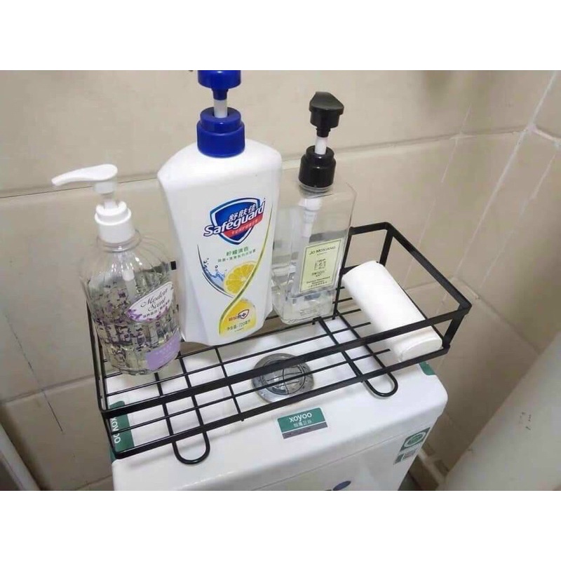 Kệ Sắt Kê Trên Bồn Cầu Để Đồ Đa Năng Nhà Tắm, Kệ Đựng Đồ Kê Toilet Phun Sơn Chống Han Gỉ