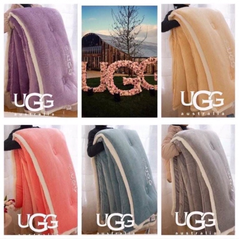( nhập khẩu nguyên chiếc)chăn đông.chăn lông cừu UGG đại hang 4kg .2mx2m3