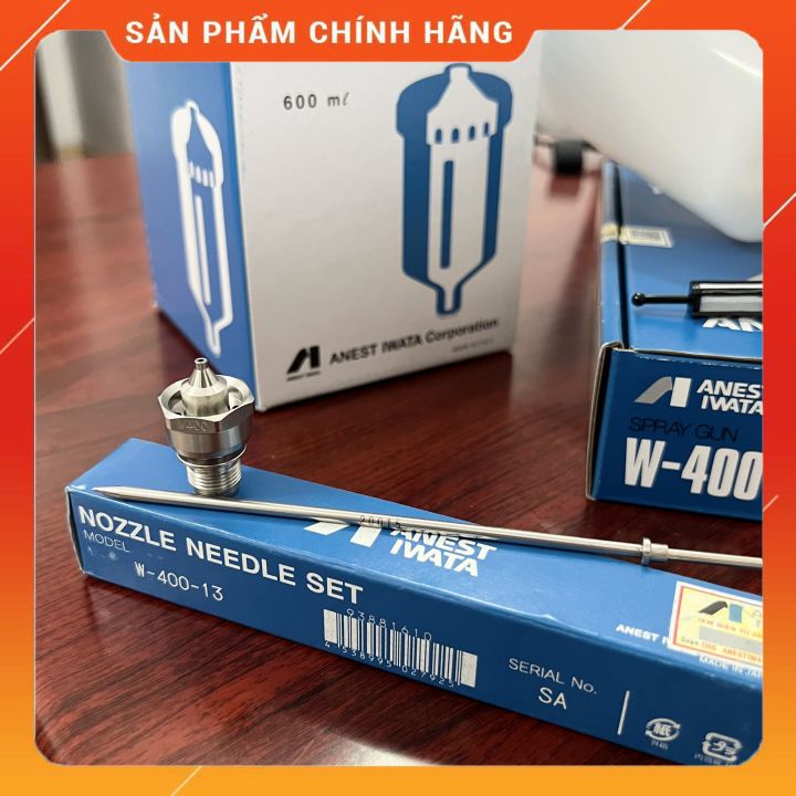 Súng Phun Sơn W400-122G ❤  ❤ Béc Phun Sơn W400- 122G Anest Iwata Nhật Bản 1.2mm