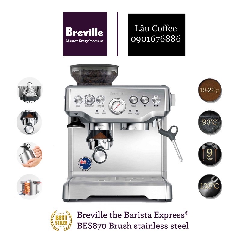 máy pha cà phê Breville 870