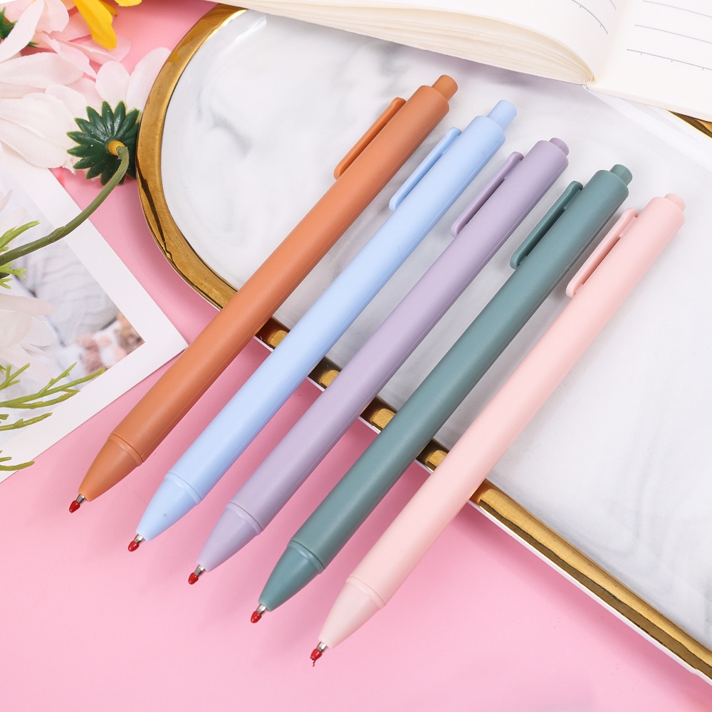 1 Bút Bi Mực Đen Ngòi 0.5mm Viết Chữ/Kawaiii Chất Lượng Cao