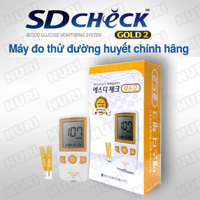 [Mới Nhất,Nhanh Chính Xác 100%] Máy Đo Đường Huyết SD Check Gold 2