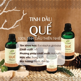 Combo 2 chai Tinh dầu Java & Tinh dầu Quế 24Care - (10ml/chai)