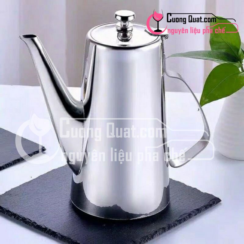 Bình Rót Trà, Cafe - 2 Lít INOX Cao Cấp