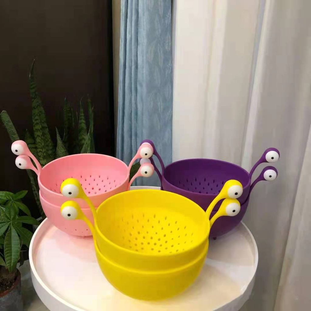 Giỏ nhựa hoạt hình sáng tạo gia dụng có thể thoát nước