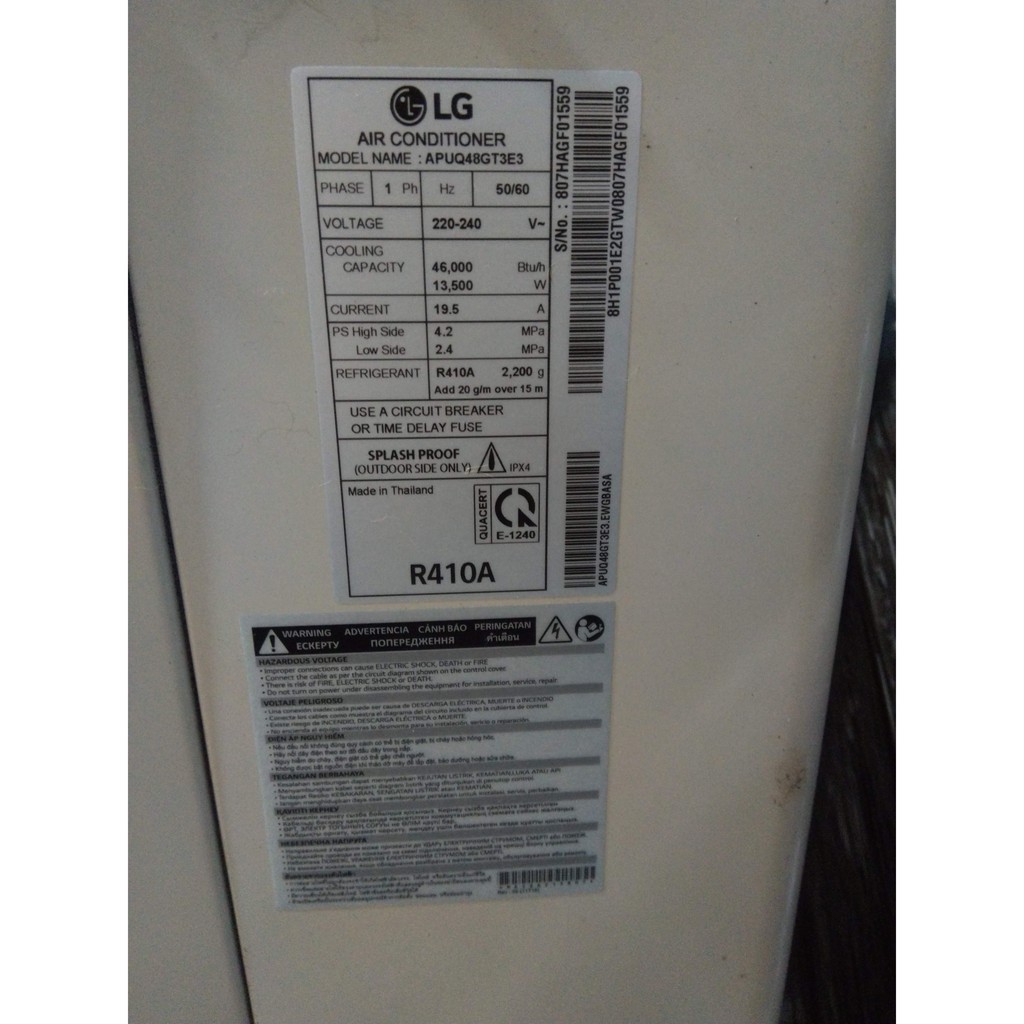 Máy Lạnh Đứng LG INVERTER 5HP APUQ48GT3E3/APNQ48GT3E3