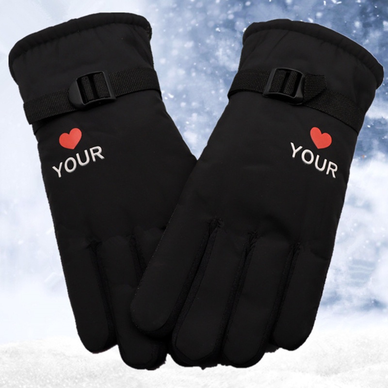Găng Tay Trượt Tuyết / Leo Núi Lót Lông Cừu Giữ Ấm Mùa Đông Tùy Chỉnh Cho Nam Nữ