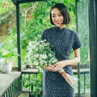Váy xường xám mùa hè