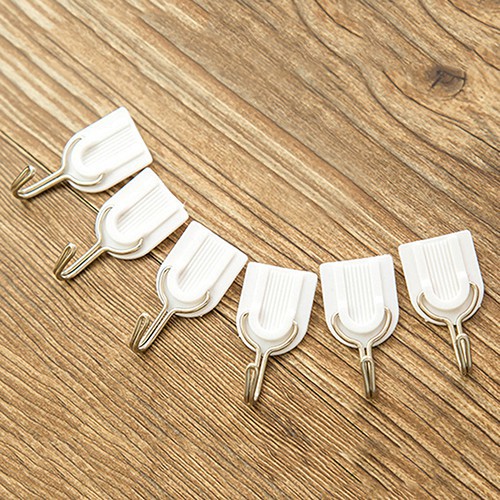6 Móc Treo Tường Cửa Phòng Tắm Thép Không Rỉ Treo Khăn Tắm